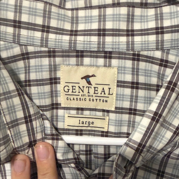 Classic Checkered Button-Down Shirt - Black and White - Picture 2 of 6